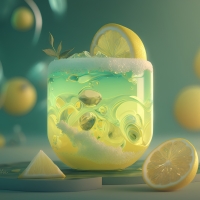 Cocktail with ice