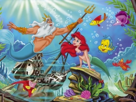 The Little Mermaid 1989 - fantasy, water, ariel, summer, movie, disney, vara, the little mermaid