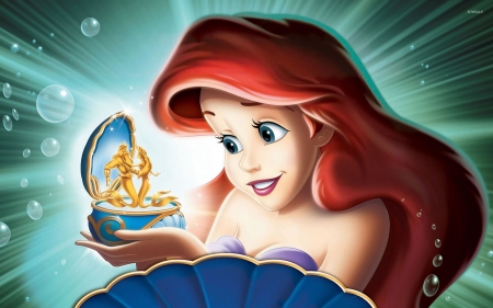 The Little Mermaid 1989 - ariel, girl, fantasy, siren, redhead, movie, princess, disney, the little mermaid