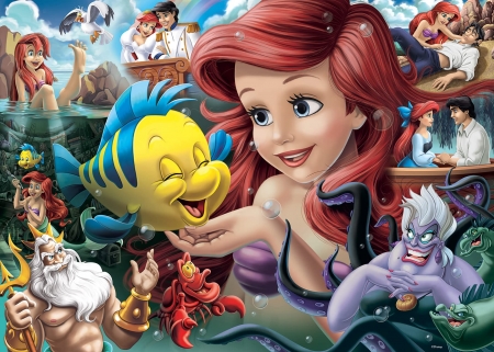 The Little Mermaid 1989 - ariel, girl, siren, redhead, movie, princess, disney, fish, fabio, the little mermaid