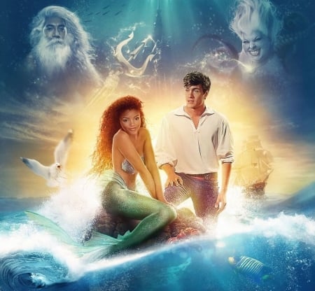 The Little Mermaid 2023 - fantasy, prince, poster, ariel, movie, disney, the little mermaid