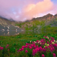 Clear Lake Dawn, Wasatch Mountains, Utah