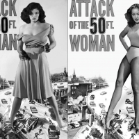 Jane Russell and Julie Newmar
