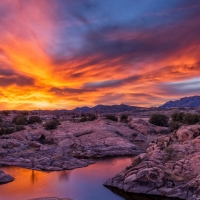 Willow Lake at Sunset, Arizona