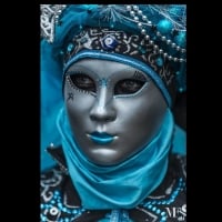 masquerade in blue