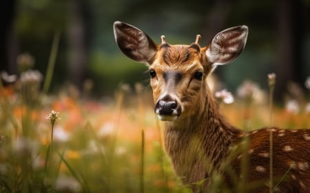 Deer - cerb, neuroset, animal, caprioara, nature, deer