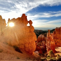 Sunrise at Bryce Canyon national park, Utah