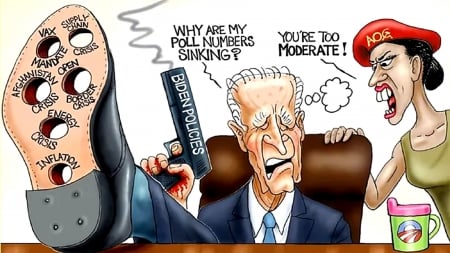 Sinking America - biden, sinister, aoc, leftists