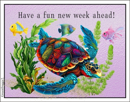 FUN NEW WEEK - CARD, WEEK, COMMENT, FUN