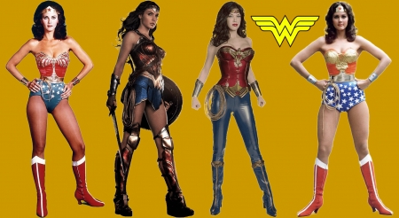 Wonder Woman - Adrianne Palicki, Lynda Carter, Wonder Woman, Cathy Lee Crosby, WW, Gal Gadot