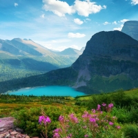 The View from Grinnell Glacier Hike in Glacier National Park, Montana