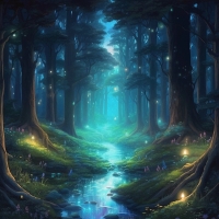 Mysterious forest