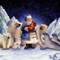 The SantaClaus at the North Pole Christmas / Der Weihnachtmann am Nordpol