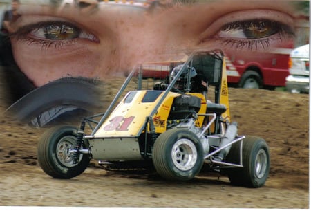 The young eyes of a racer - dirt, racer, mini sprint, eyes