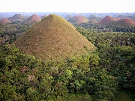 Chocolate Hills Closeup - chocolate hills