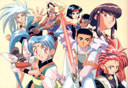 Tenchi Muyo - ryoko, sasami, washu, ayeka, kain, ryo ohki, tenchi muyo, anime, mihoshi