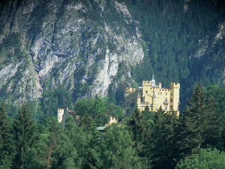 Castle Hohenschwangau - architectur, dark age, castle, medieval