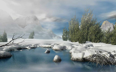 Winter time - 3d, nature