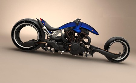 Custom Bike - bike, chopper, custom, digiart