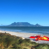 Bloubergstrand Beach with Table Mountain