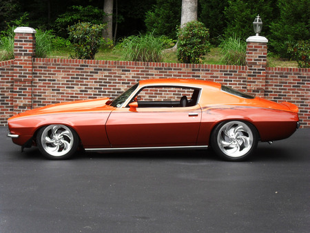 2nd Gen - orange, bowtie, camaro, classic