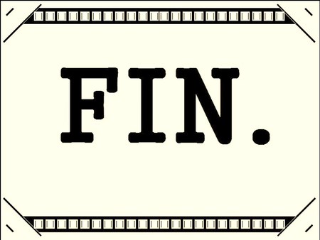 FIN. - the end, fin, hollywood