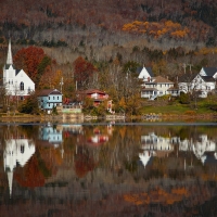Village on the River Bank
