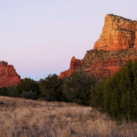 Belt of Venus over Courthouse Butte Sedona, Arizona