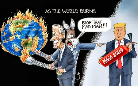 World Burns - patriot, crusader, TRUMP, MAGA