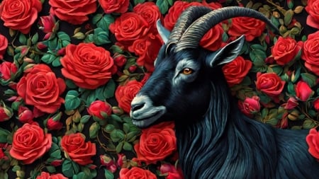 Black Philip Among The Roses