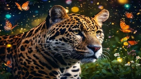 Gencraft Desktop Wallpaper (38) - cats, big cats, cute, animals