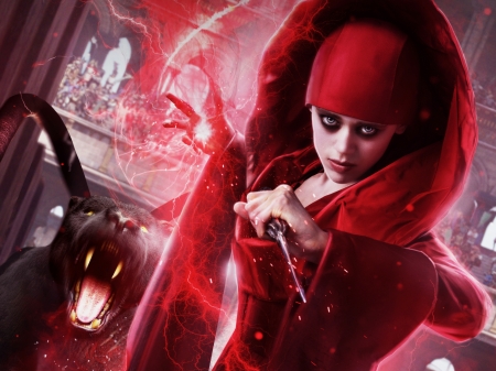 Dungeons and Dragons: Honor Among Thieves 2023 - honor among thieves, poster, girl, dungeons and dragons, afis, actress, daisy head, sofina, red, woman, movie, demon