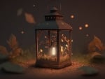 Lantern in the forest