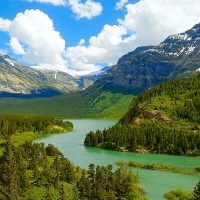 Winding Through Glacier National Park, Montana