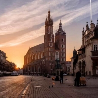 Krakow at Sunrise, Poland