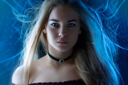 :) - alexander drobkov light, blue, woman, alexander dribkov light, model, girl, blonde, face