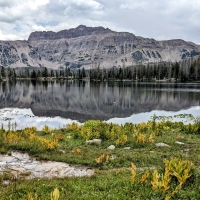 Ruth Lake and Hayden Peak, Uinta Mountains, Utah