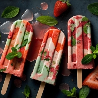 Strawberry ice cream
