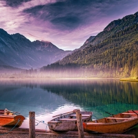 Lake Jagersee In Austria In Early Autumn