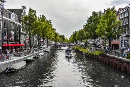 Amsterdam Canal - Holland, Cities, The Netherlands, Europe, Amsterdam Canal, Amsterdam, Amsterdam Canals