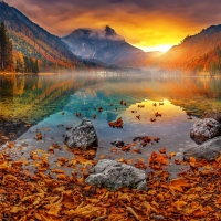 Langbathsee lake, Austria