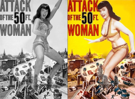 Attack of the 50ft Bettie Page - attack of the 50ft woman, attacks, bettie, page