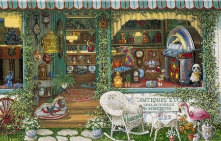 Antiques - antiques, pictura, stuff, painting, art, janet kruskamp