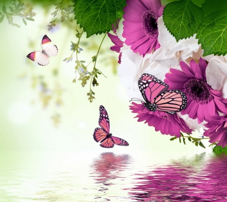 Floral butterflies