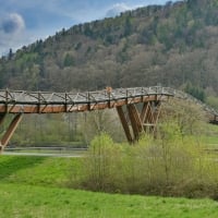 Wooden Bridge Tatzlwurm Essing Germany