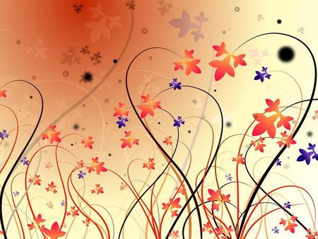 Untitled Wallpaper - flowers, vines, polka dots, bright