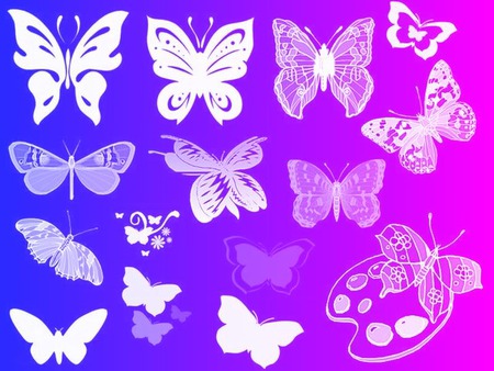 myspacebackgroundbutterflies .jpg - butterflys, flutter, pink, purple