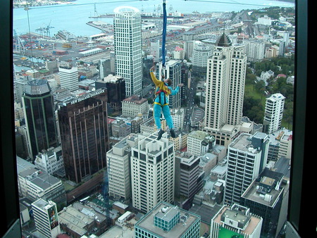 Bungee! - sky jumping, sky tower, new zealand, bungee