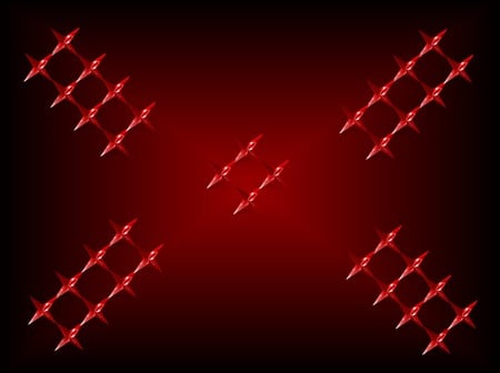 Red Star - abstract, red star, 3d, wallpaper