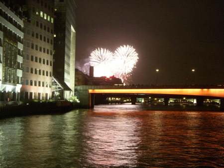 London fireworks - city, fireworks, london, uk